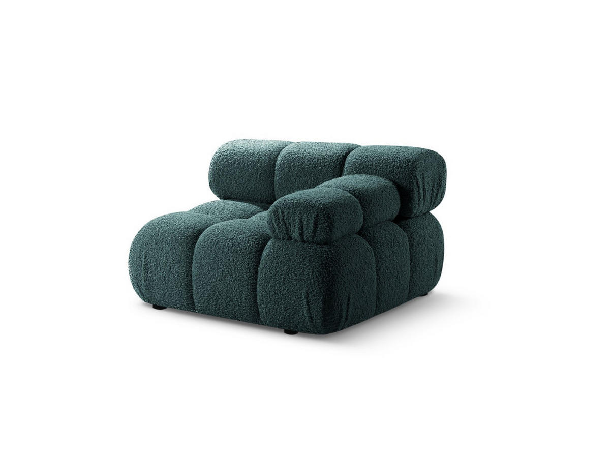 MODUL rechts Bellis aus Boucle petrol - Petrol, Textil (94/70/94cm) - Micadoni
