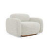 SESSEL Strukturstoff Stoff Beige - Beige/Creme, Holz/Textil (110/73/95cm) - Makamii