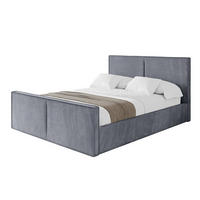 POLSTERBETT mit Bettkasten, Fußteil und Lattenrost, Boxbett mit Matratze H3/H4 - VANTO-Z 160x200 Grau - Grau, Holzwerkstoff/Textil (160/200cm) - ALTDECOR