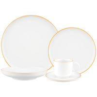 KOMBISERVICE Sento Home Pure Lines Mango Orange 30-tlg. - Orange, Keramik (2/2/2cm) - Seltmann Weiden