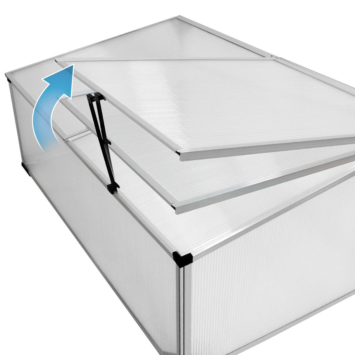 FRÜHBEET - Transparent, Metall (60/40/100cm) - ECD-Germany