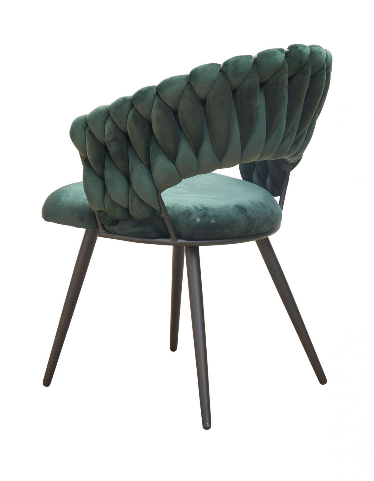 ESSZIMMERSTUHL Liv, Samt, Grün - Grün, Textil (60/80/58cm) - dasmöbelwerk