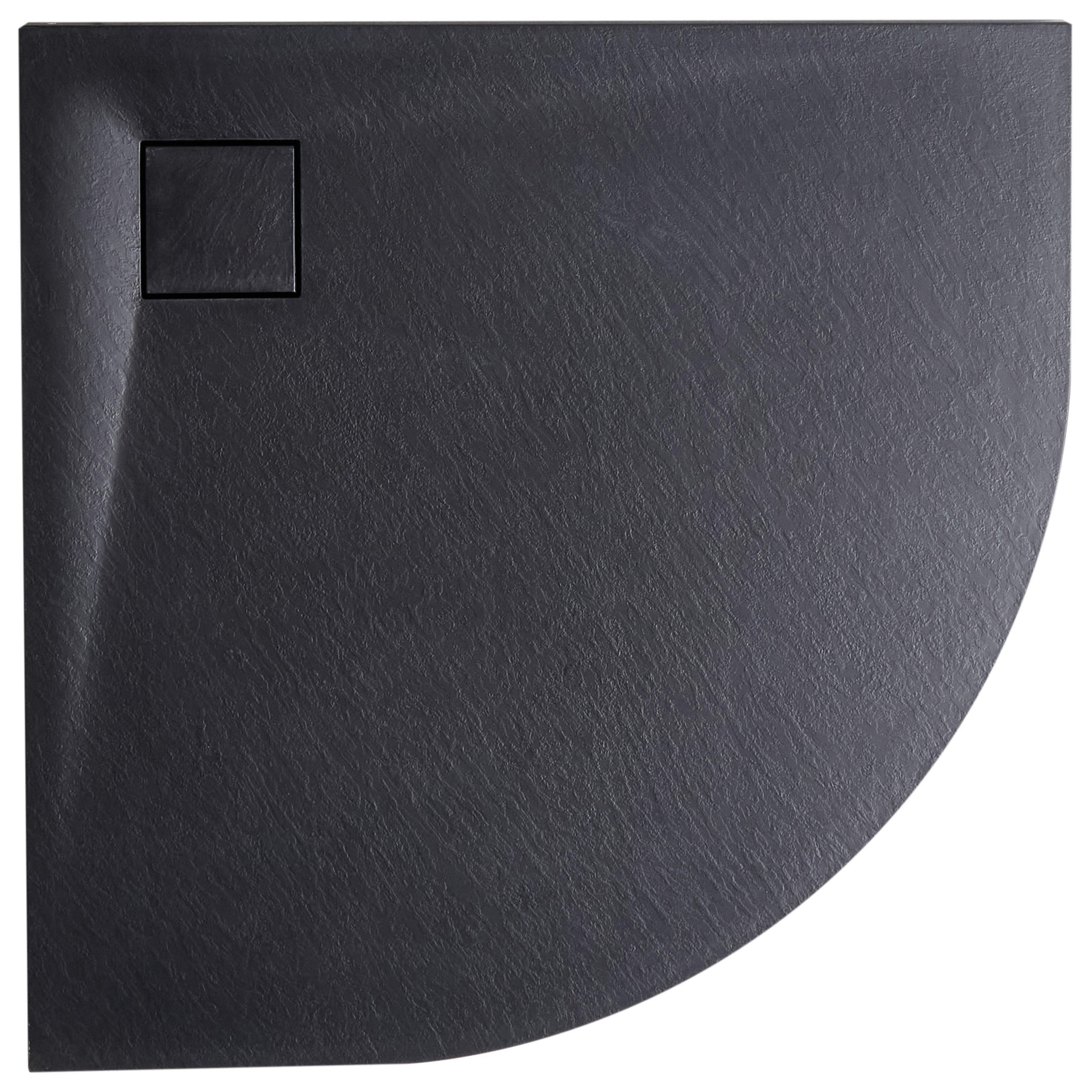 CĂDIȚĂ DE DUȘ 80/80/3 cm neagră Paron