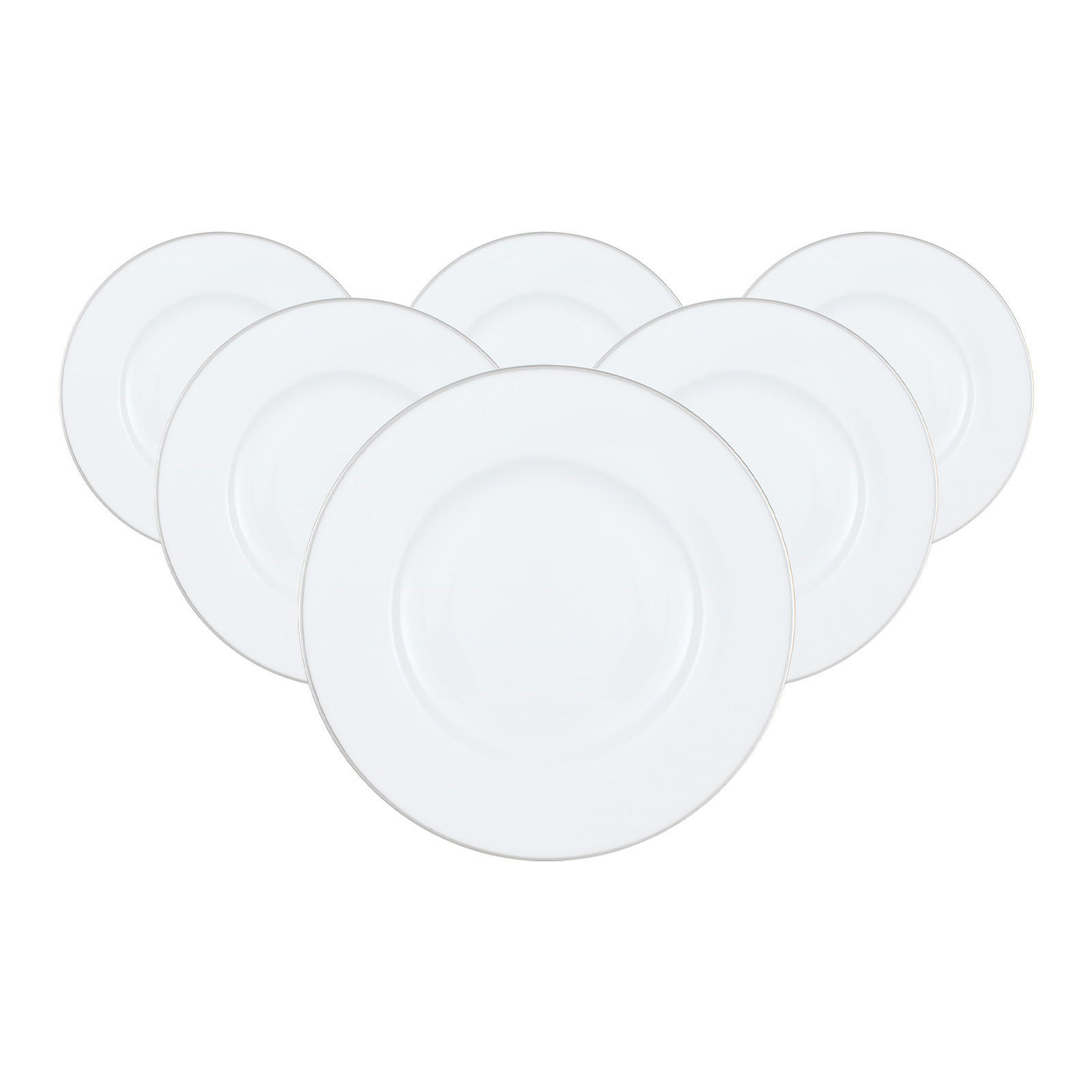 FRÜHSTÜCKSTELLER Anmut Platinum No.1 weiß ø 22,5 cm 6er Set - Weiß, Keramik (22.5cm) - Villeroy & Boch