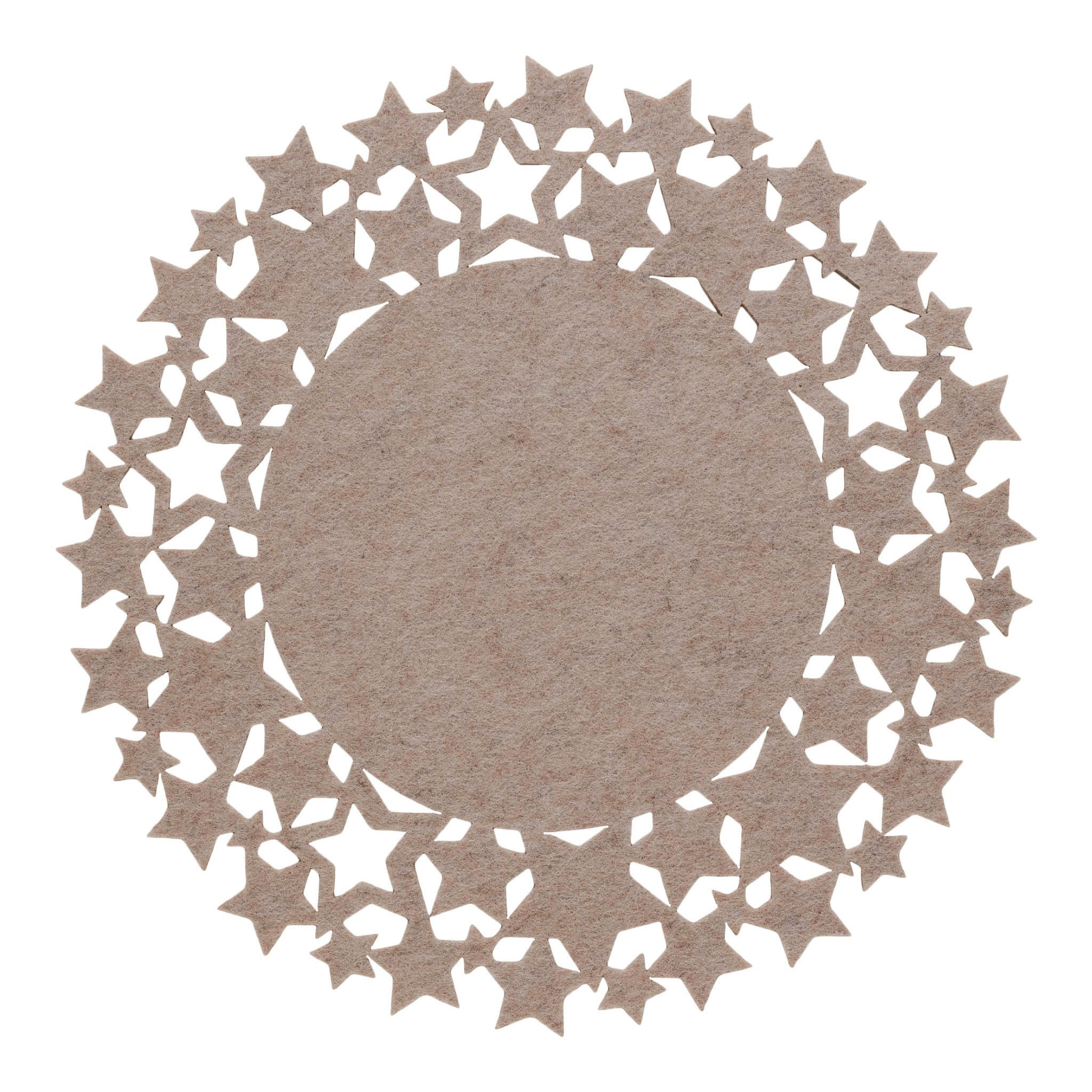 DEKORATIVES TISCHSET Stille - Beige, Textil (38cm) - home&you