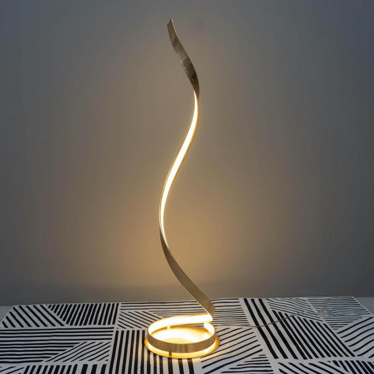 STEHLEUCHTE Millenium, Gold / Messing, 121cm - Goldfarben, Metall (121/29/121cm) - KOSILUM