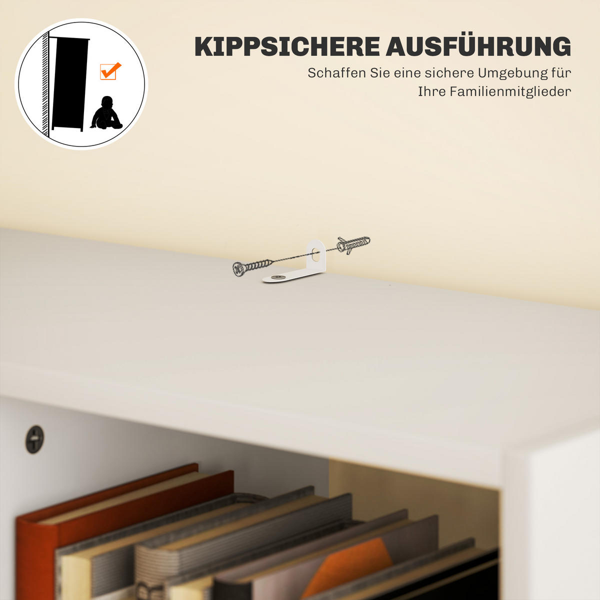BÜCHERREGAL Standregal mit 9 Regalen, 1 Schublade, Aufbewahrungsregal Weiß - Weiß, Holz/Holzwerkstoff (26/158/60cm) - HOMCOM