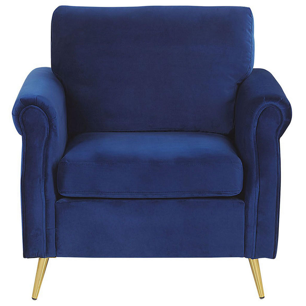 Thumbnail - Beliani Sessel, Blau, Textil, 1-Sitzer, 85x90x69 cm, Wohnzimmer, Sessel, Polstersessel