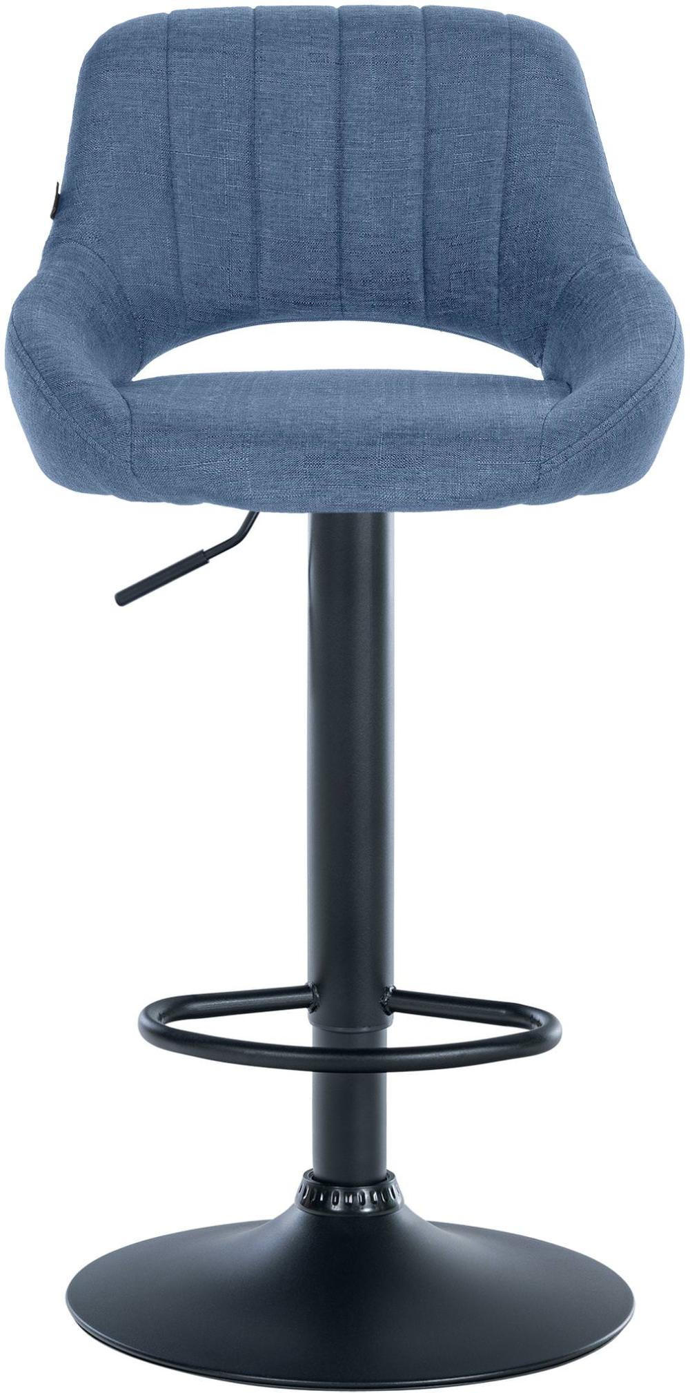 BARHOCKER 2er Set Stoff blau - Blau, Textil (47/85/48cm) - CLP