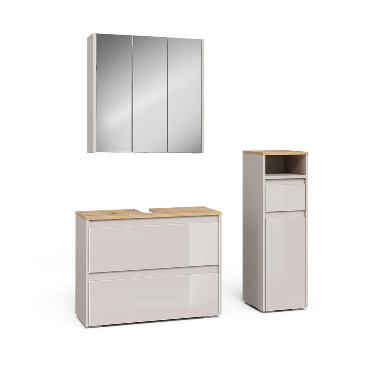 BADMÖBEL-SET Majest Cashmere 3 Teile - Kaschmir, Holzwerkstoff (30.2/96.3/30cm) - Vicco