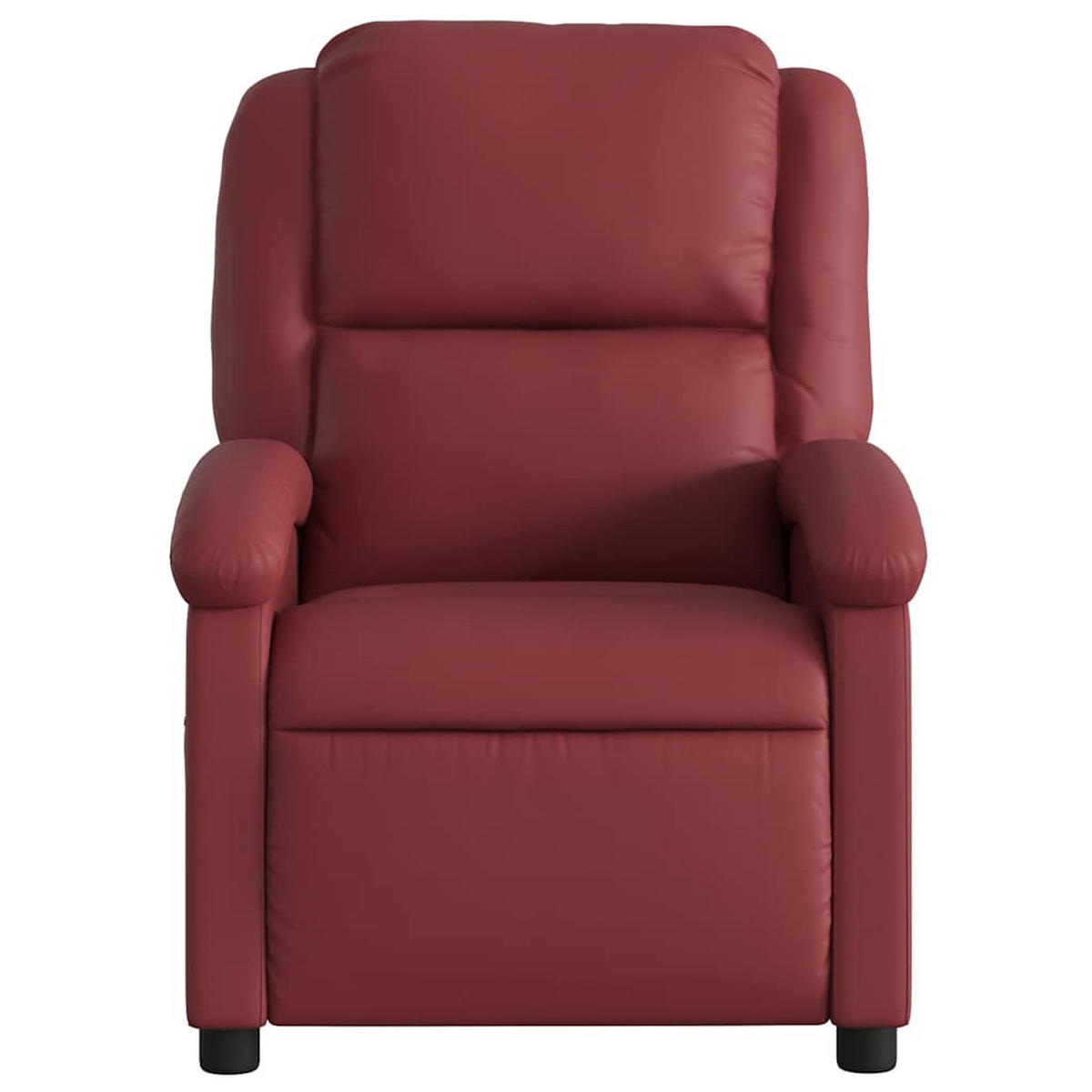 MASSAGESESSEL Liegen Armlehnen 71/86.5/99.5 cm Rot Kunstler - Rot, Leder (86.5/99.5/71cm) - vidaXL
