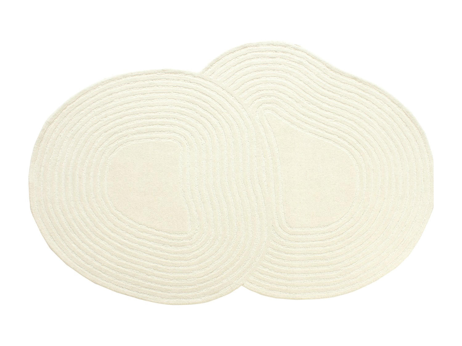 WOHNZIMMERTEPPICH - 160 cm x 120 cm - stoff - elfenbeinfarben Velima - Weiß, Textil (160/120cm) - Vente-Unique