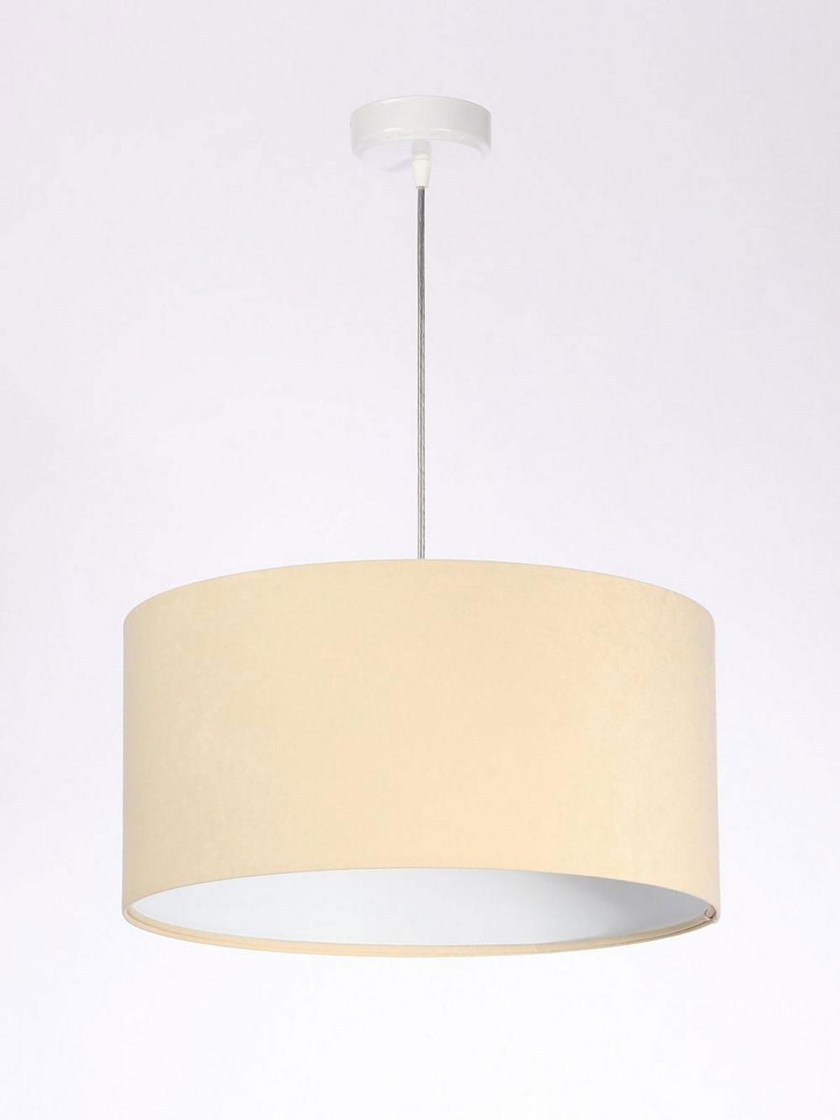 HÄNGELEUCHTE Weiß 40/20 cm - Beige/Weiß, Kunststoff (40/0.6/20cm) - ONZENO