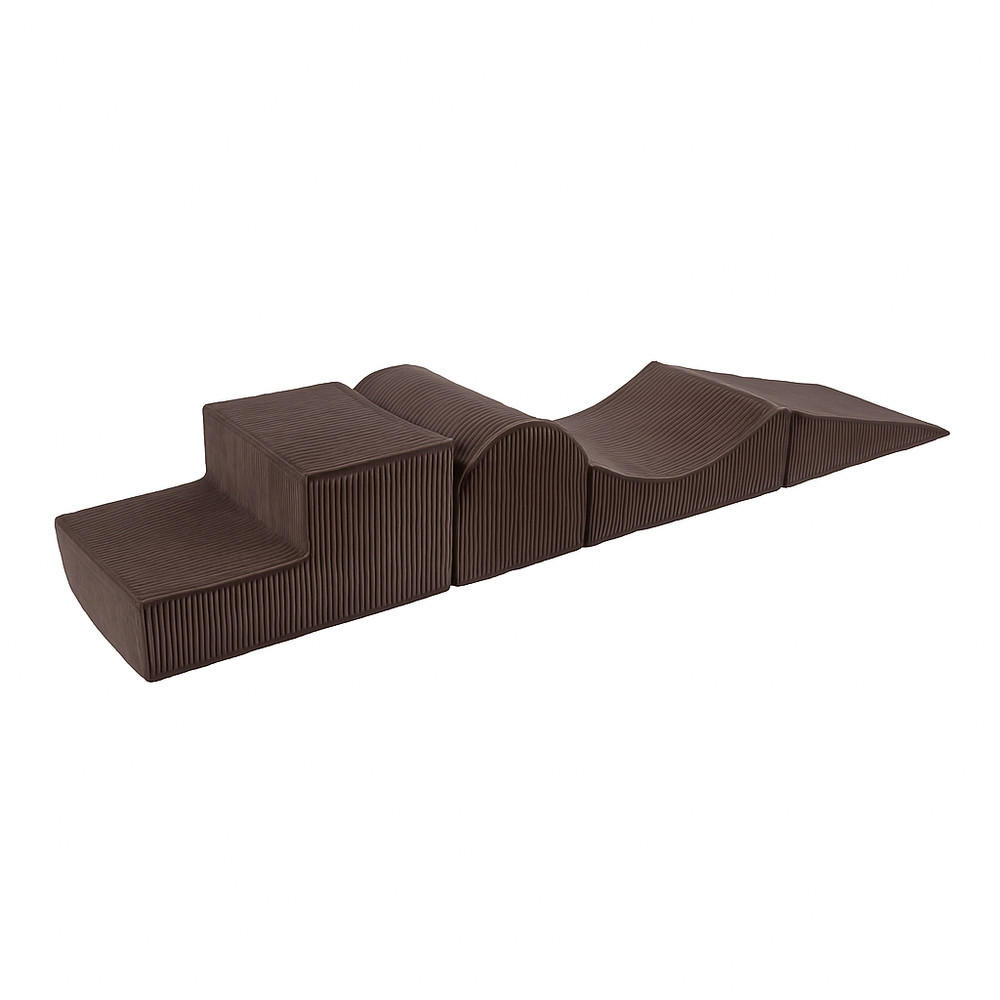SPIELPLATZ – 4 Elemente – Ästhetik - Braun, Textil (250/45/30cm)