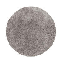 TEPPICH Hochflor Shaggy Uni Style Polypropylen Wohnzimmer Beige Rund 160x160 - Beige, Textil (160/160cm) - KADIMA DESIGN