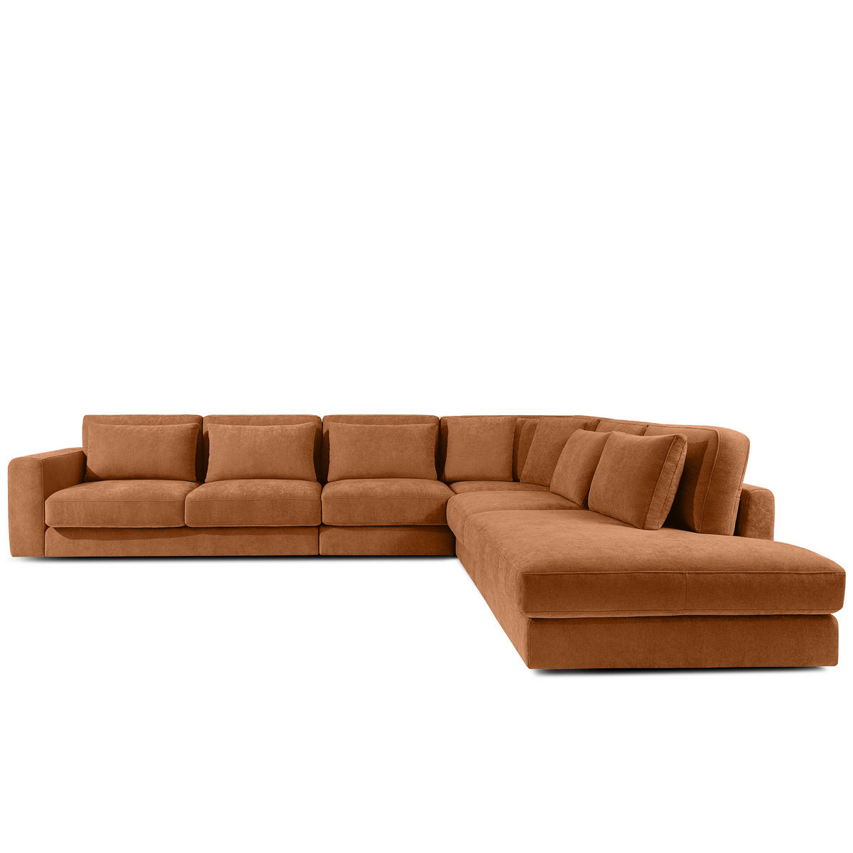 ECKSOFA XL rechts VERUS - Rot, Holz/Holzwerkstoff (377/328cm) - KONSIMO®