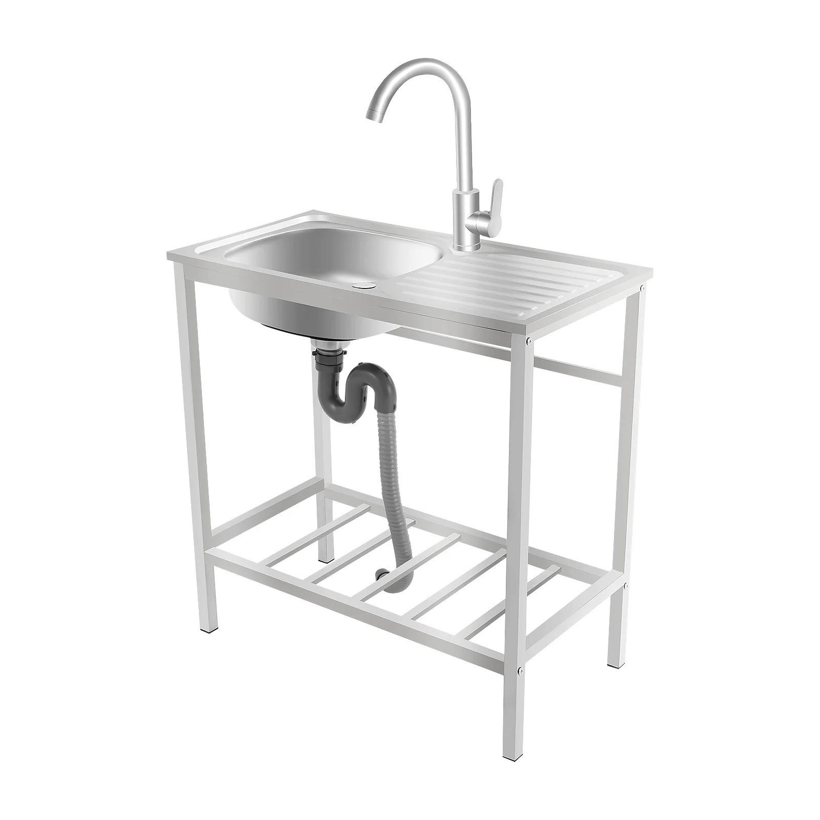 WASCHBECKEN WB-SS Edelstahl Silber - Silberfarben, Kunststoff/Metall (75/75/40cm) - Kaket