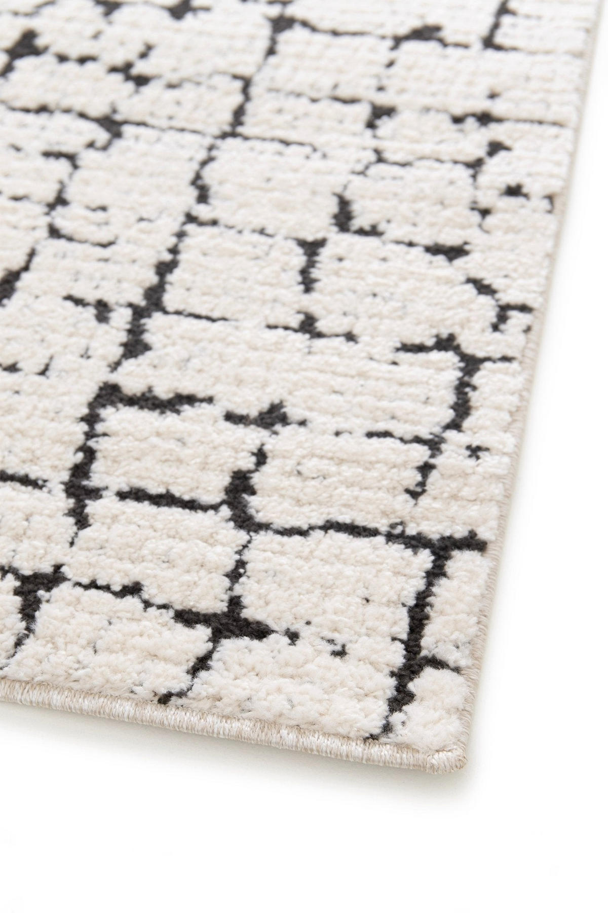 TEPPICH ultrafein mit Skulptureffekt schwarz - Schwarz, Textil (160/230cm) - AFK Living