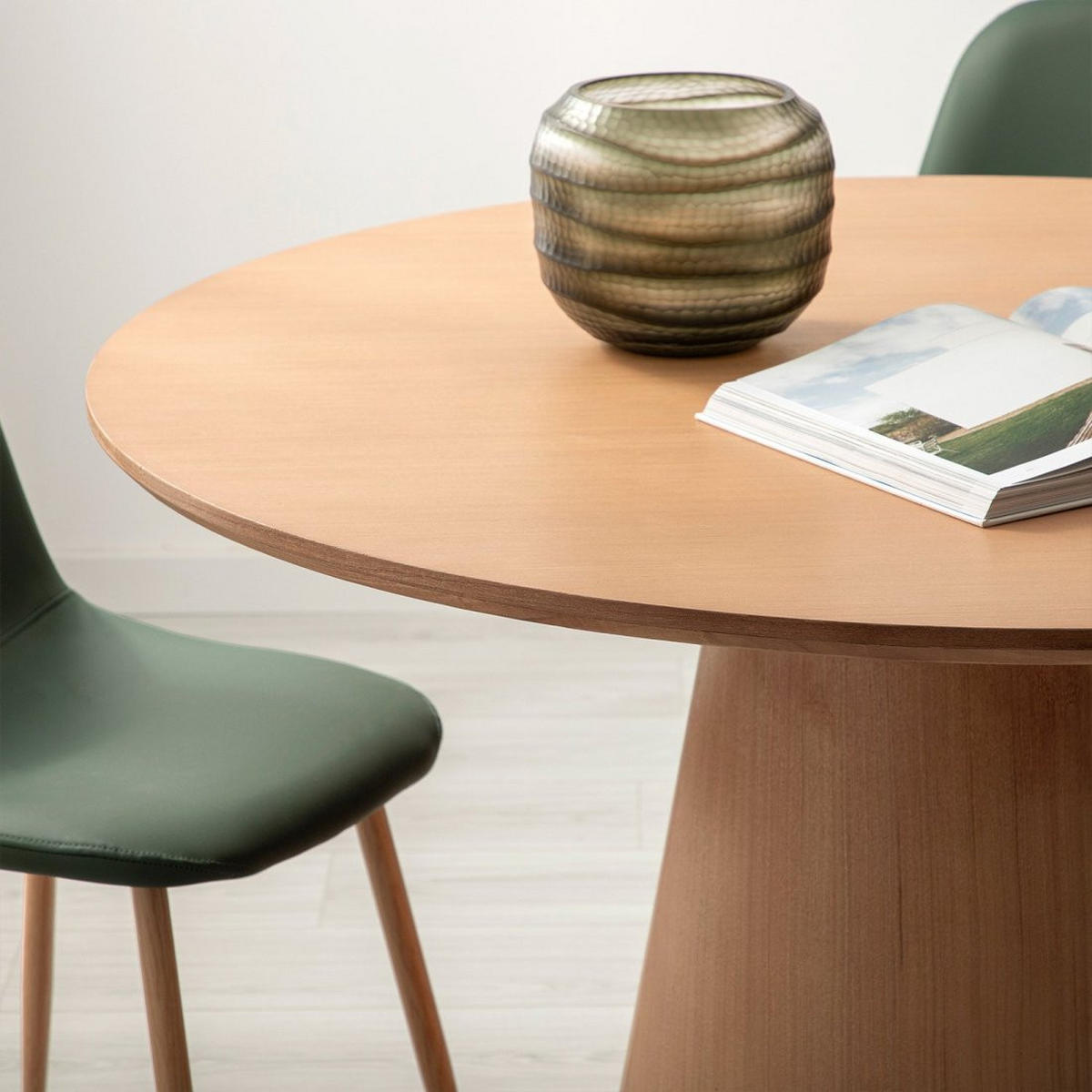 ESSTISCH Auko Natürlich 120 cm x 76 cm - Naturfarben, Holzwerkstoff (120/120/76cm) - Klast Home