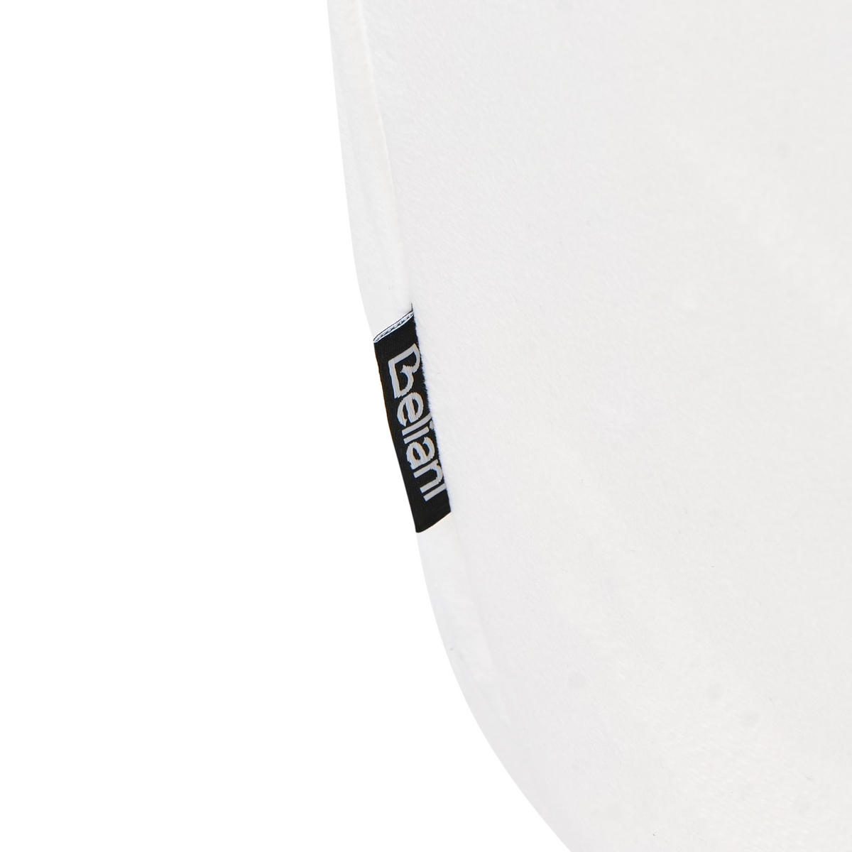 POUF Weiß Irving - Goldfarben/Weiß, Textil (43/37/43cm) - Beliani