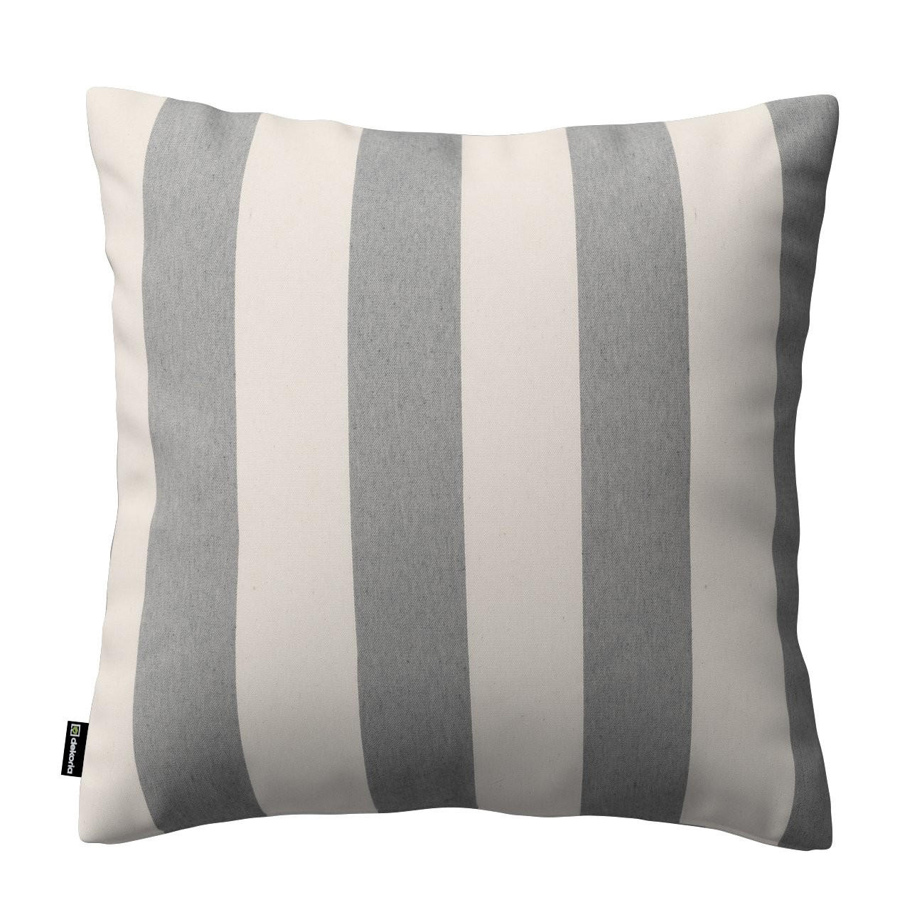 KISSENHÜLLE Quadro blau, 50x50 cm - Blau, Textil (50/50cm) - Dekoria