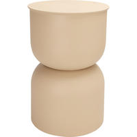 SÄULENTISCH matt Disa Sand 31/31/46 cm - Beige, Metall (31/31/46cm) - Home Styling Collection