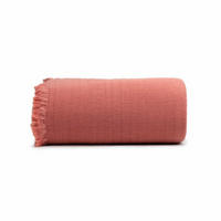 TAGESDECKE JUICY, 260x240cm, Baumwolle, Koralle - Koralle, Textil (260/240cm) - SOWL
