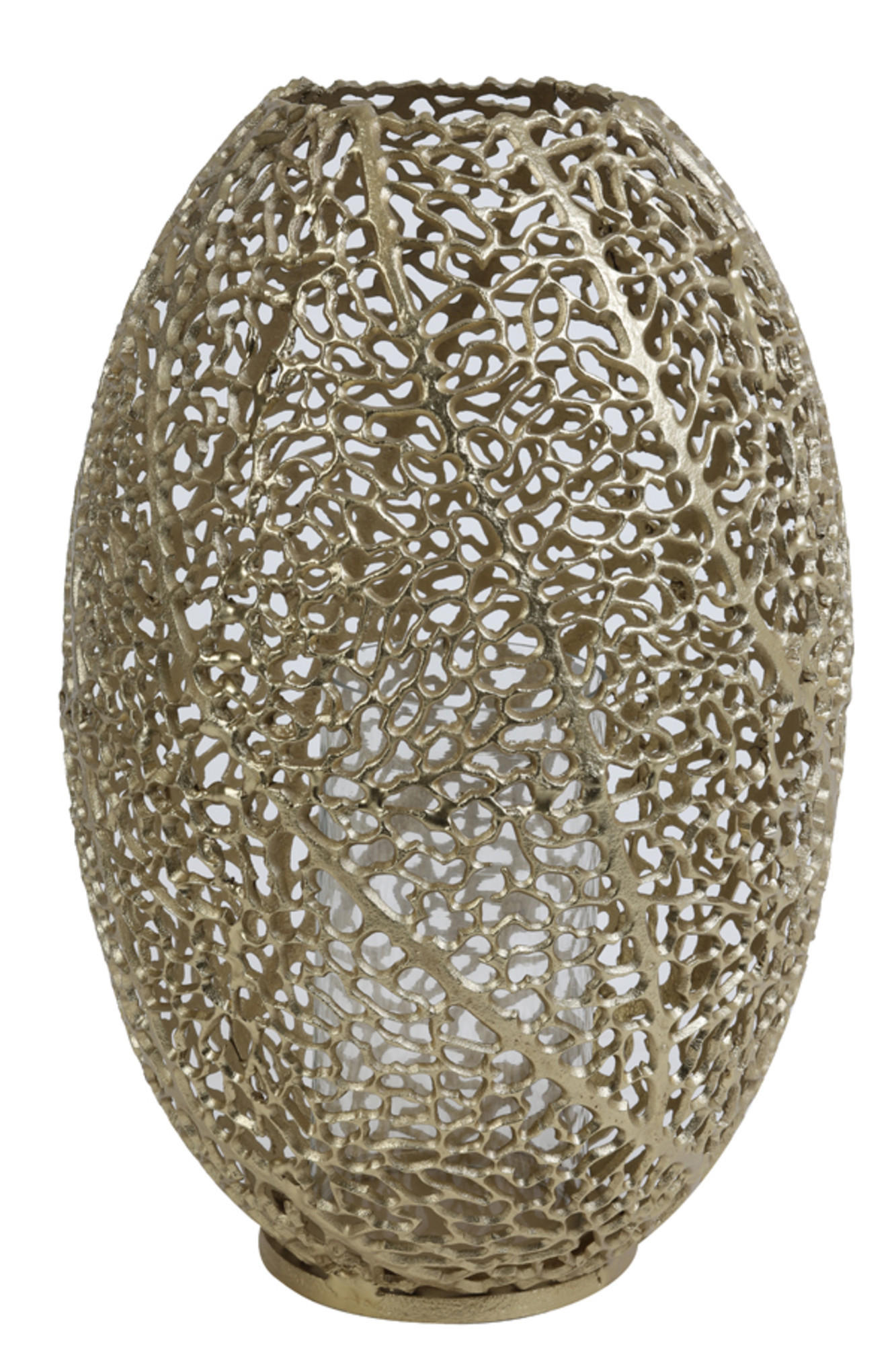WINDLICHT Sinula Gold Ø33/51 cm - Goldfarben, Metall (33/51/33cm) - Light & Living