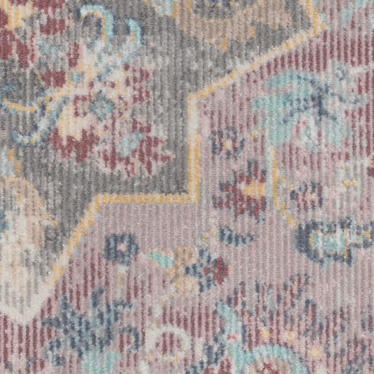OUTDOOR Teppich Orientalisch Vintage Balkon, Terrasse schmutzabweisend Pink Rechteckig 140x200 - Rosa, Textil (140/200cm) - KADIMA DESIGN