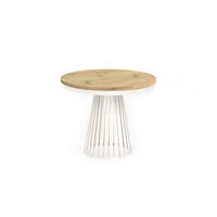 ESSTISCH Cone Bis - Kaschmir/Beige, Holzwerkstoff/Metall (100/100/76cm) - Meblini