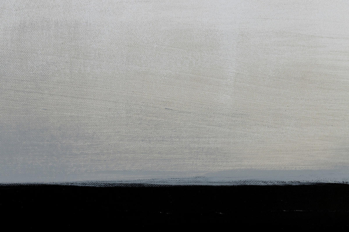ACRYLBILD HANDGEMALT 75/100 cm - Schwarz, Holz/Textil (75/100cm) - KUNSTLOFT
