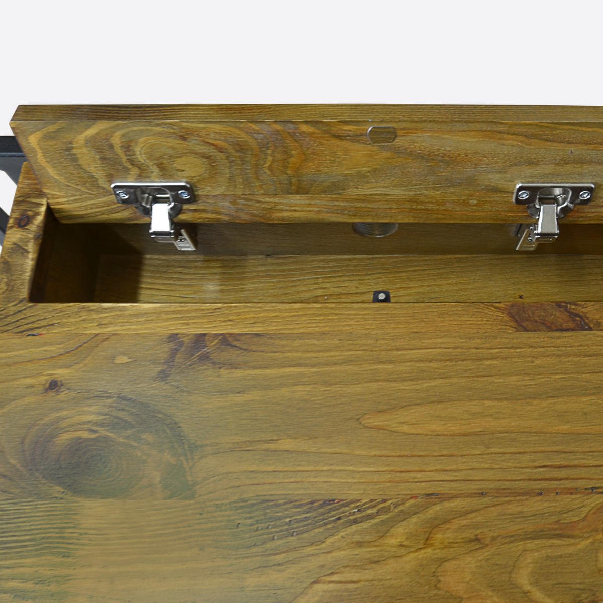 SCHREIBTISCH aus Massivholz mit Schubladen für das Büro - Eichefarben, Holz (50/120/78cm) - Rawood Furniture