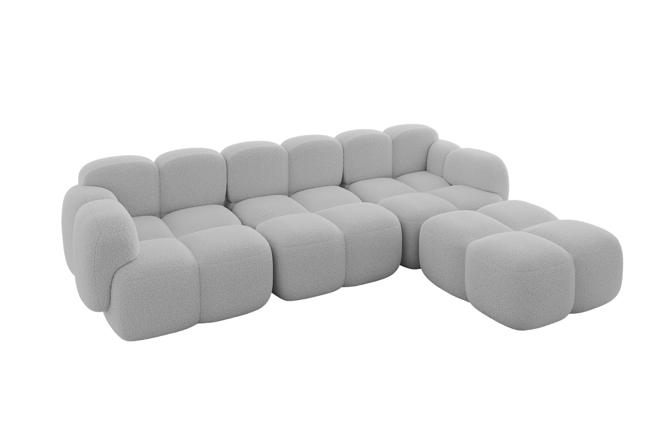 Altdecor Ecksofa Edelstahl 302x205 cm