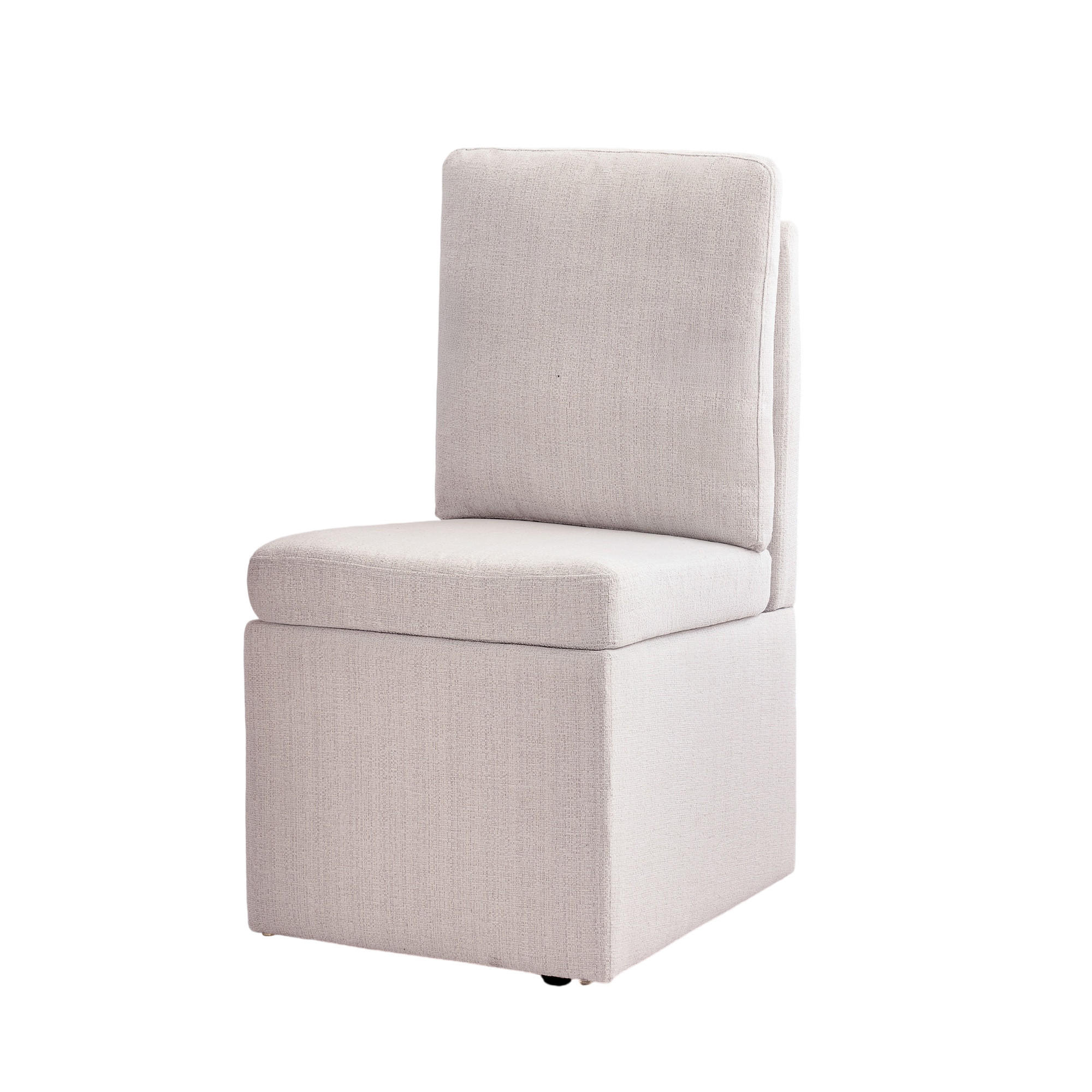 ESSZIMMERSTUHL DE-36249 mit Stauraum und 360°-Drehung Graubeige - Grau, Holz (65/92/49cm) - ComfortXL