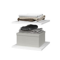 EINLEGEBODEN Garda Weiß 2er Set - Weiß, Holzwerkstoff (35.4/1.6/36.3cm) - Livinity®