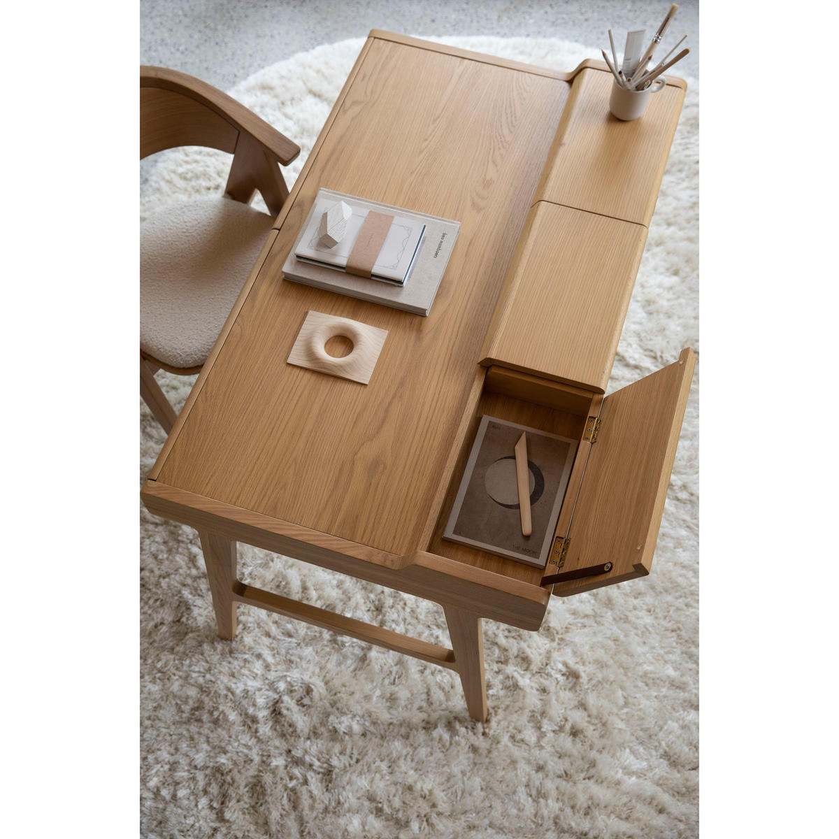 SCHREIBTISCH Kaat Natur - Naturfarben, Holz (70/120/81cm) - Zuiver
