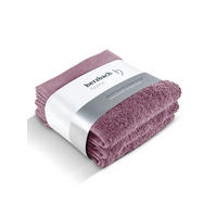 SEIFTUCH 3er Set Pura Malve - Pflaume, Textil (30/30cm) - Herzbach Home