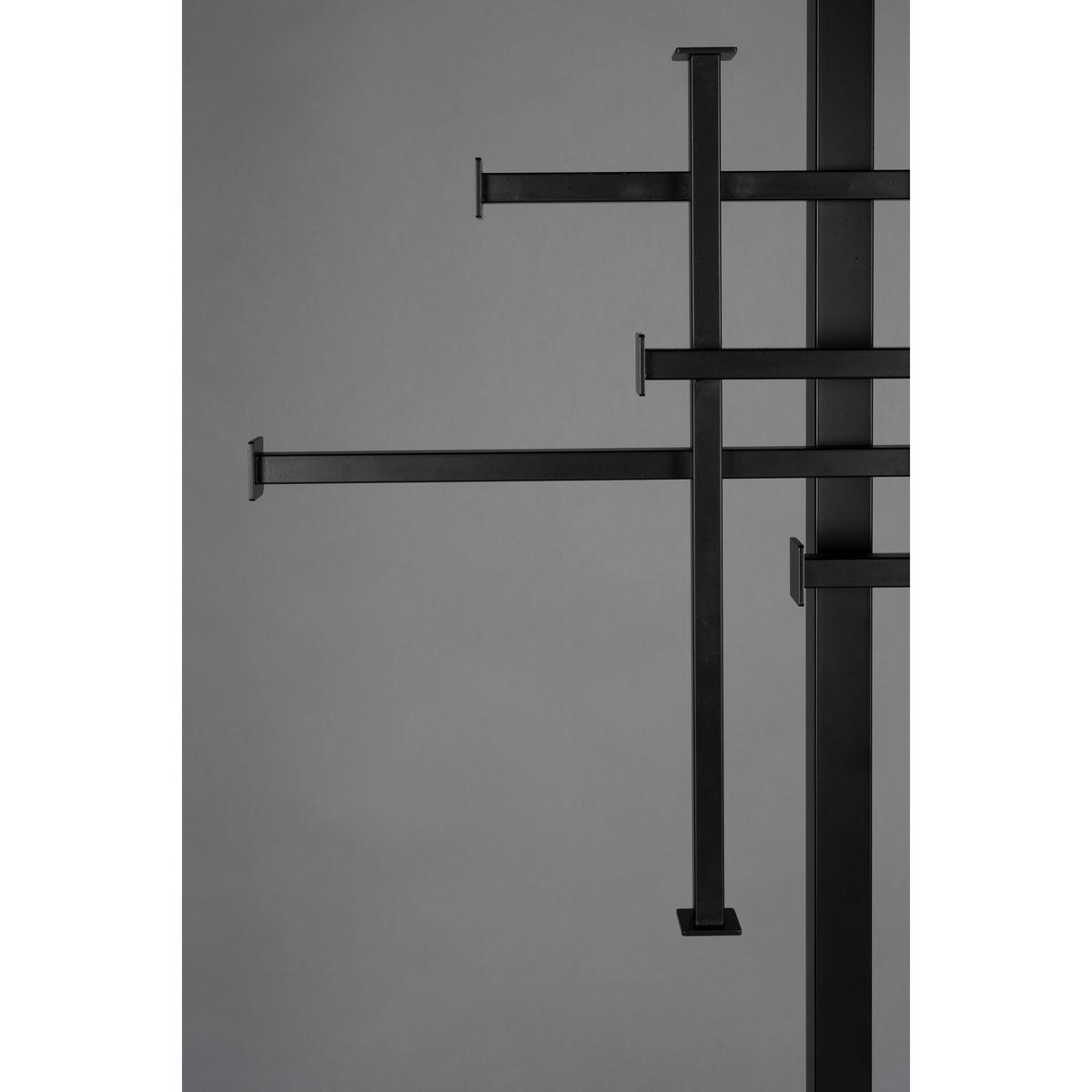 GARDEROBESTÄNDER Rumex Schwarz - Schwarz, Metall (71/185/45cm) - Dutchbone