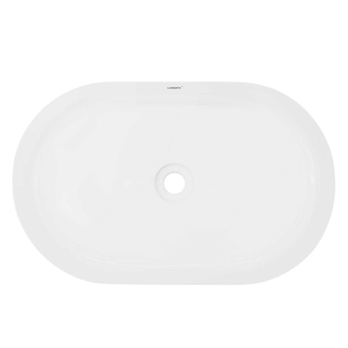 WASCHBECKEN - Weiß, Keramik (38/12.5/60.5cm) - LuxeBath