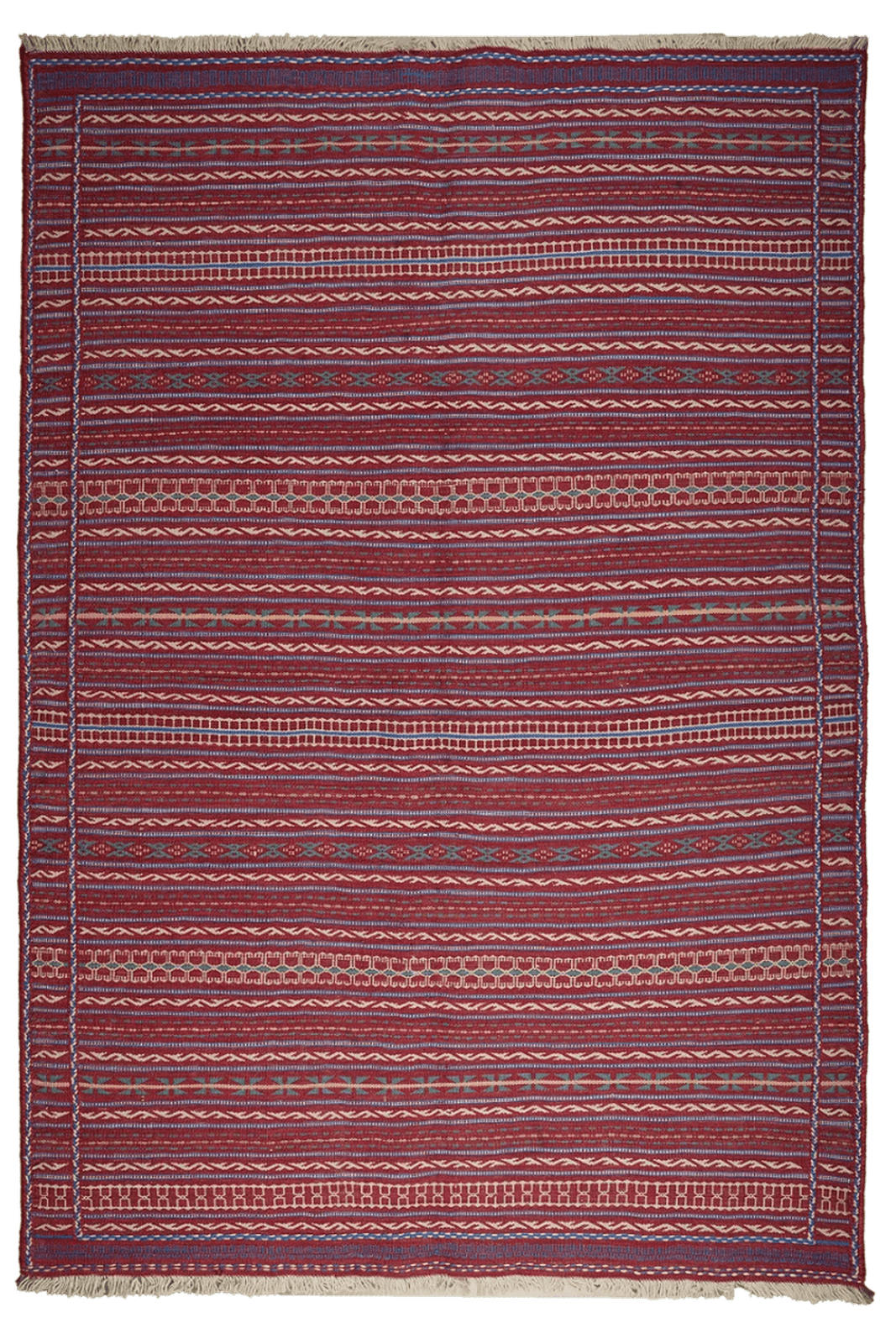 Looma Kelim-Teppich Rot, Violett 167x243 cm