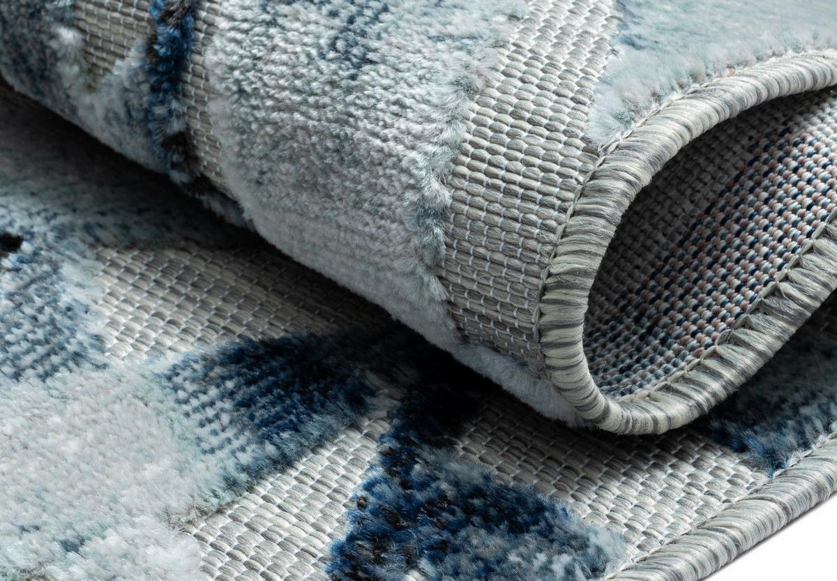 OUTDOORTEPPICH Laurel II Blaugrau,Hellgrau,Anthrazit 80/150 cm - Blaugrau, Textil (80/150cm) - My-Rug
