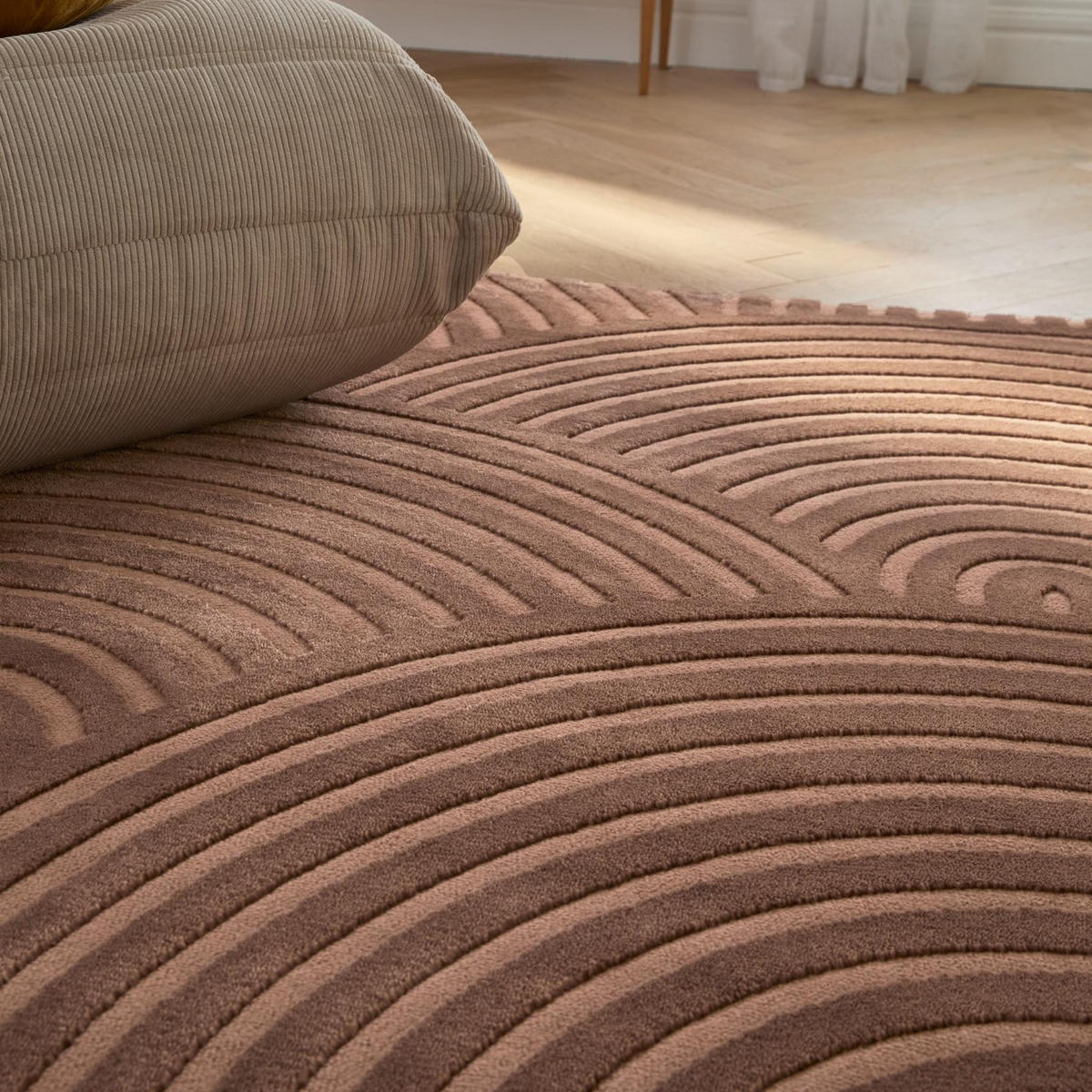 TEPPICH 120/160 cm Bianca Mokka - Mokka, Textil (120/160cm) - Nazar Rugs