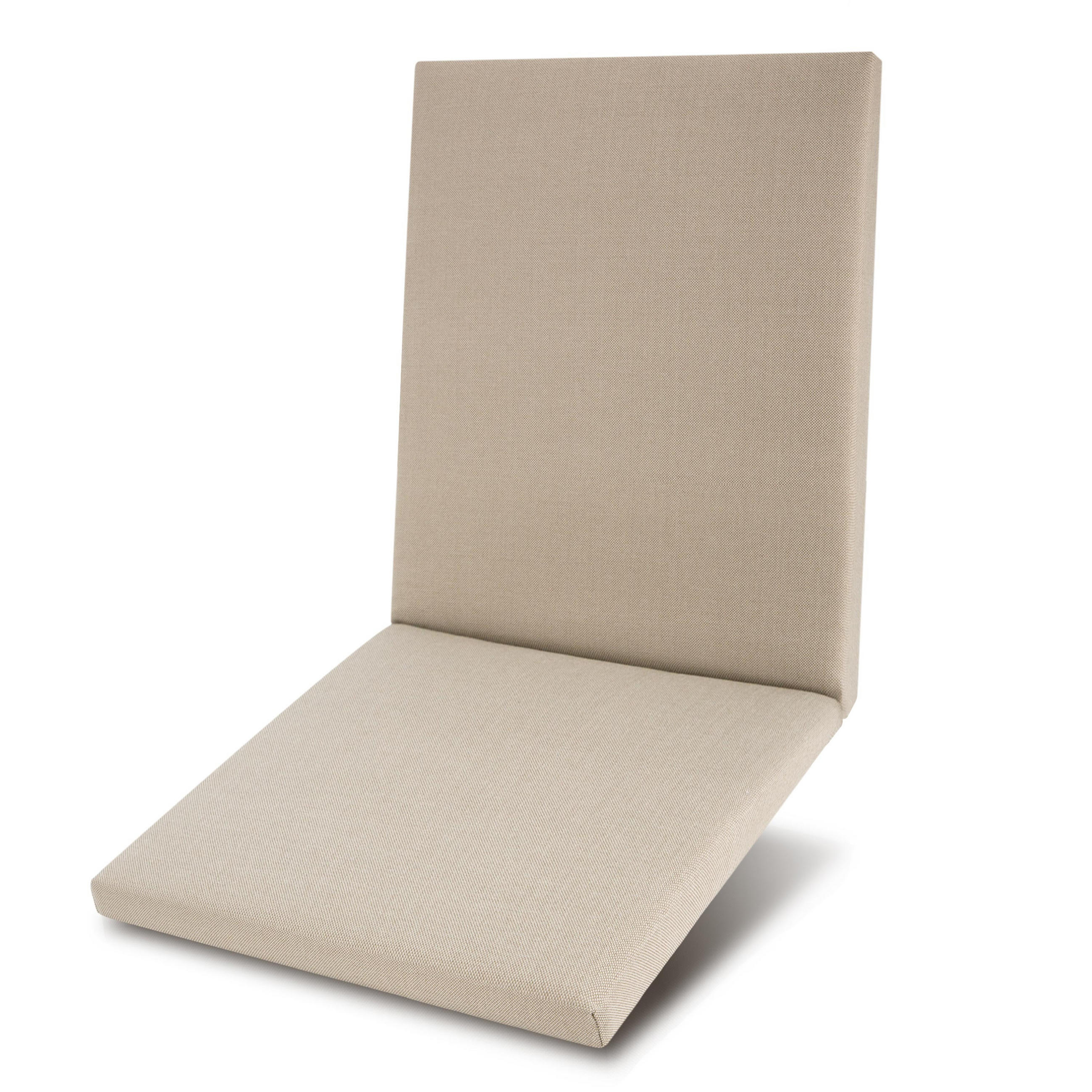Beautissu Niederlehnerauflage Beige 48x5x105 cm