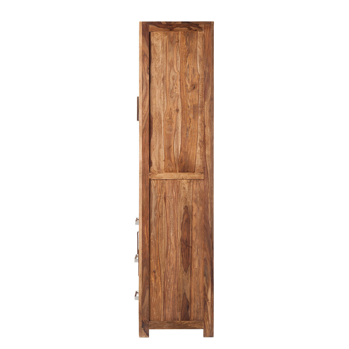 VITRINENSCHRANK - Sheesham massiv - Sheeshamfarben, Holz (101/190/45cm) - home24