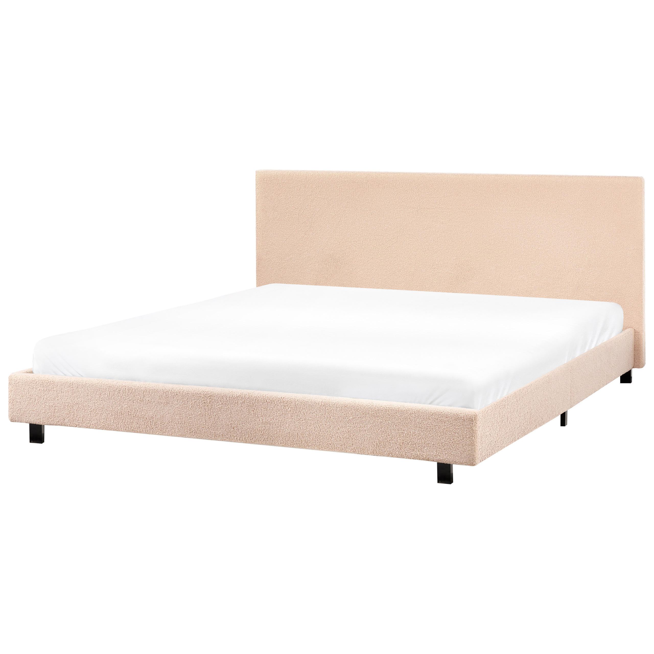 POLSTERBETT mit Lattenrost 180x200 cm Beige Albi - Beige, Textil (180/200cm) - Beliani