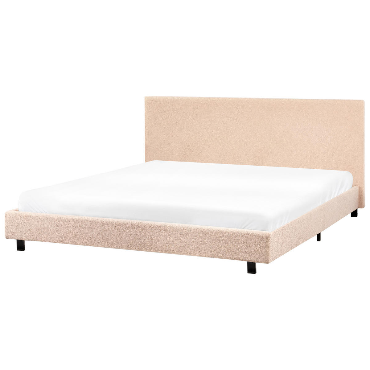 POLSTERBETT mit Lattenrost 180x200 cm Beige Albi - Beige, Textil (180/200cm) - Beliani