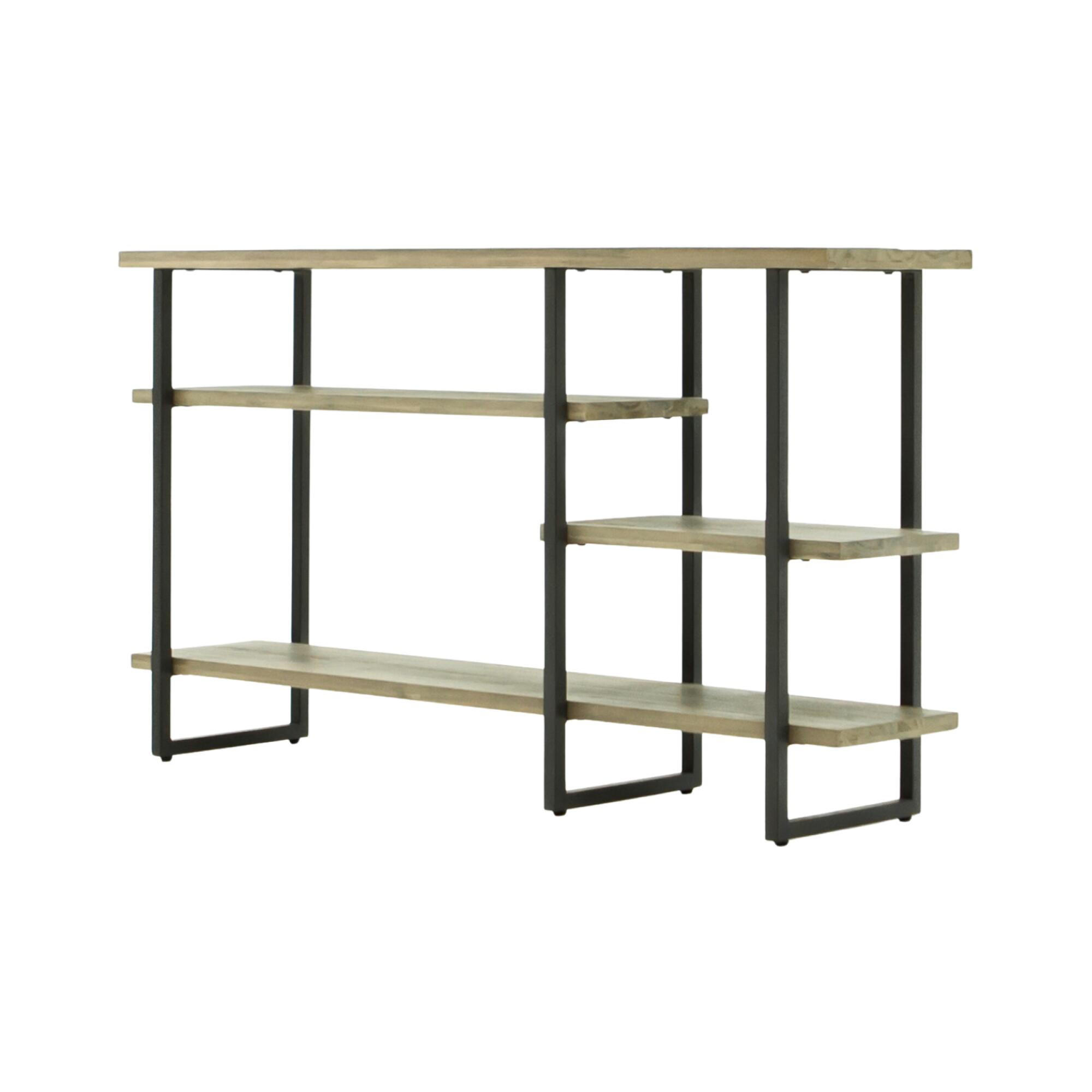 STANDREGAL FLOW Beige 140x35x80 cm - Beige, Holz (140/80/35cm) - FURNLUX
