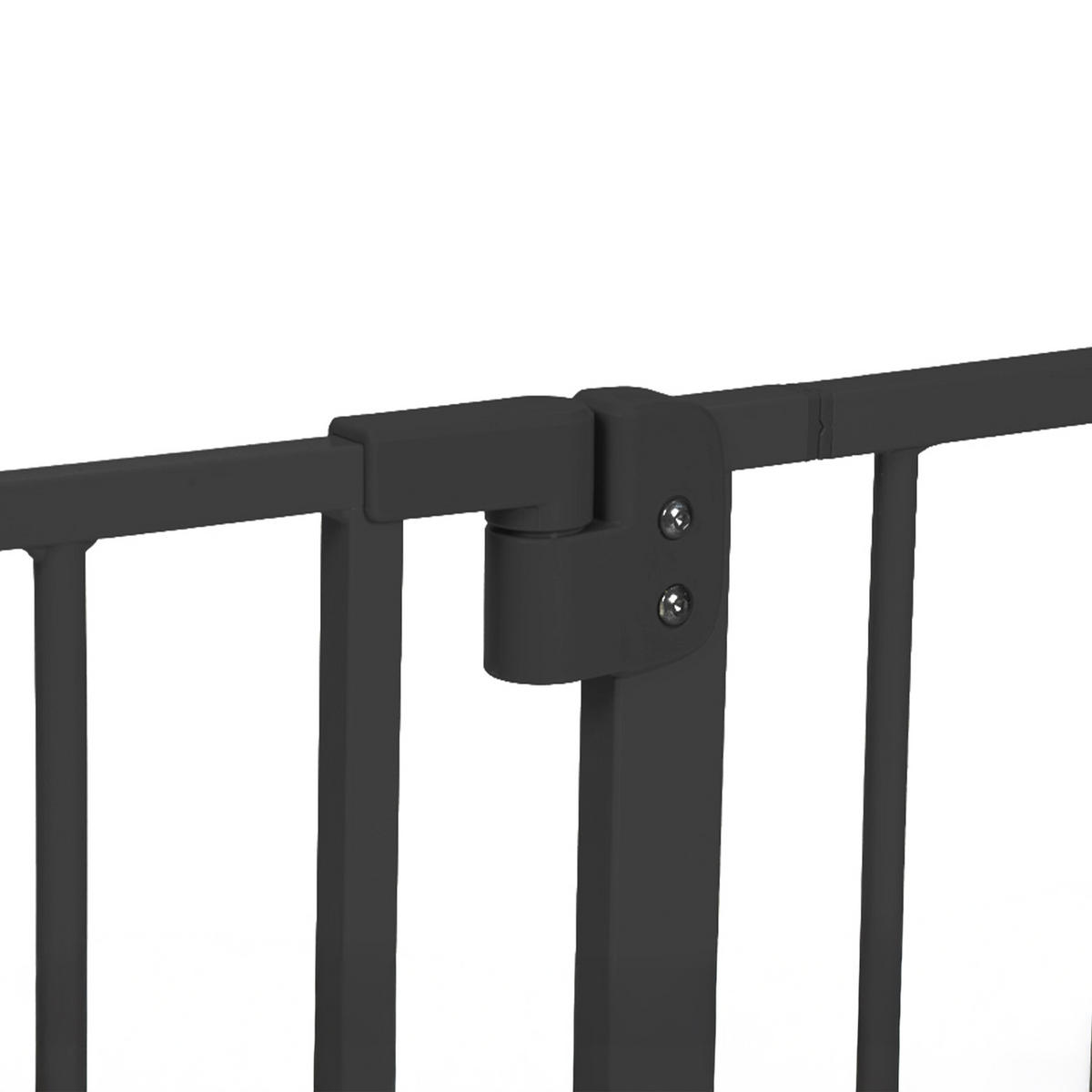 TREPPENSCHUTZGITTER - Schwarz, Kunststoff/Metall (87/1cm) - Relaxdays