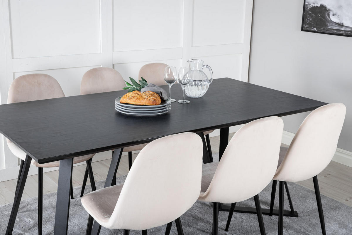 TISCHGRUPPE Beige - Beige, Holzwerkstoff (90/75/180cm) - ebuy24