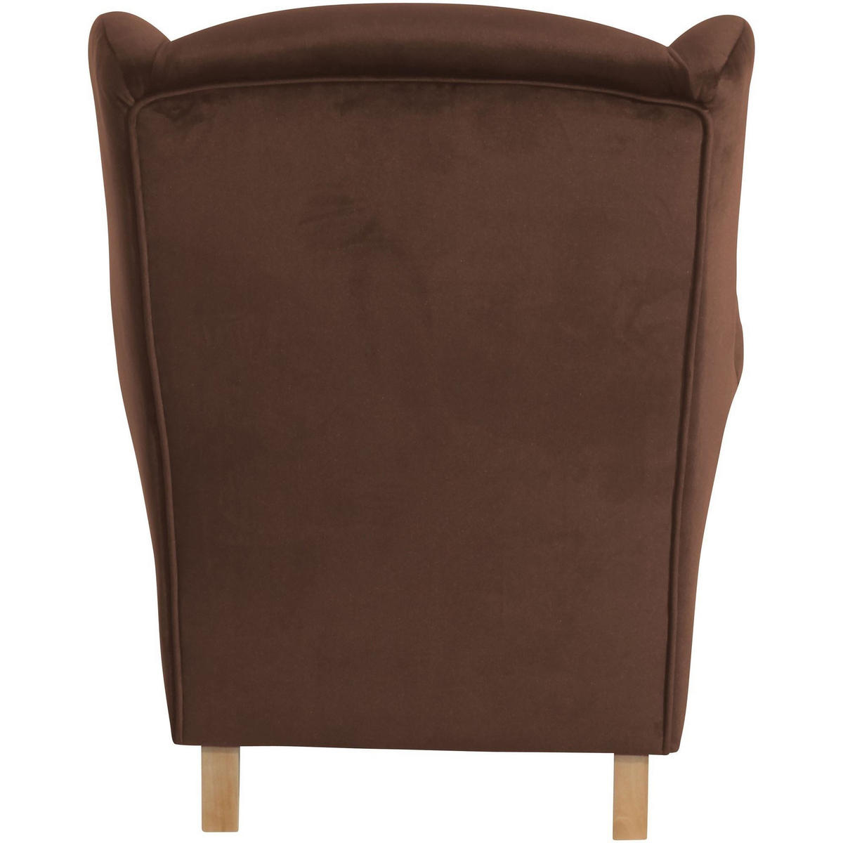 OHRENSESSEL Karlen Bezug Samtvelours Buche natur / braun - Buchefarben/Braun, Kunststoff (86/103/77cm) - 58aufmkessel